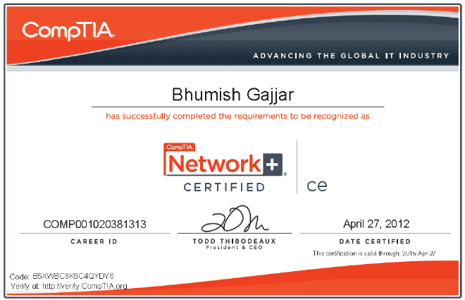 Network+ Certified